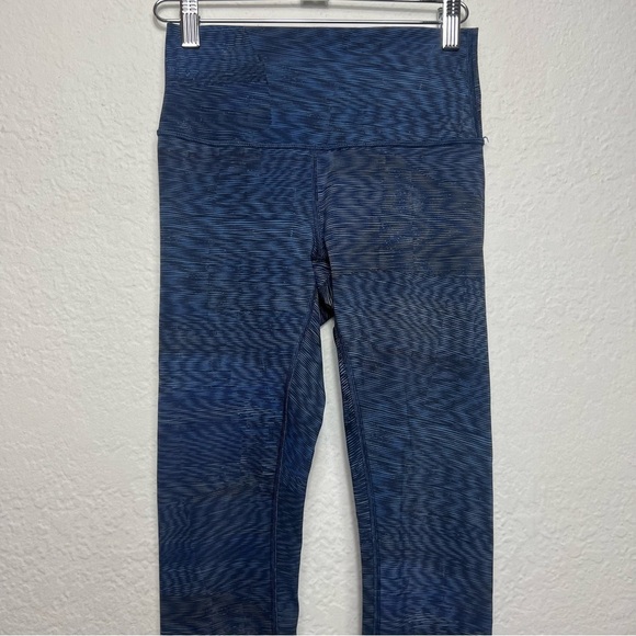 Lululemon Wunder Under Hi-Rise 7/8 Tight Full-On Flux Battleship Leggings - Picture 3 of 6